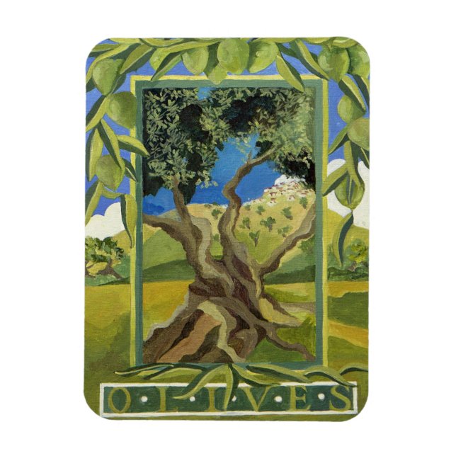 Grönt Olife 2014 Magnet (Vertikal)
