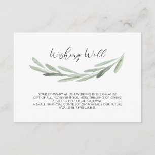 Grönt Olive Gren Rustic Bröllop Wishing Wishing we Tilläggskort
