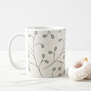 Grönt oliver klassiskt kaffe te mugg