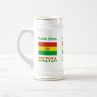 Grönt om Bolivias Flagga Personlig Sejdel