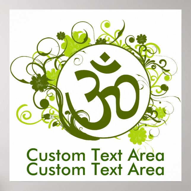 Grönt om buddistisk Blommigt om Poster (Framsidan)