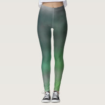 Grönt Ombré Grunge Leggings