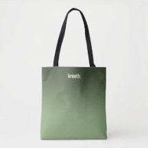 Grönt Ombre Tote Bag - Soft Färg, Strong Spirit