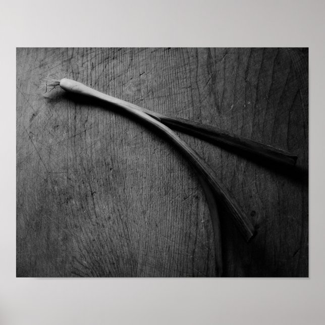 Grönt Onion still Life Poster (Framsidan)