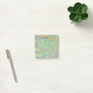 Grönt Opal Modern Glam Note Pad Post-it Block