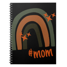 Grönt Orange Bohemian Rainbow Personlig #mamma Anteckningsbok