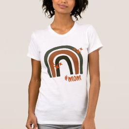 Grönt Orange Bohemian Rainbow Personlig #mamma T Shirt