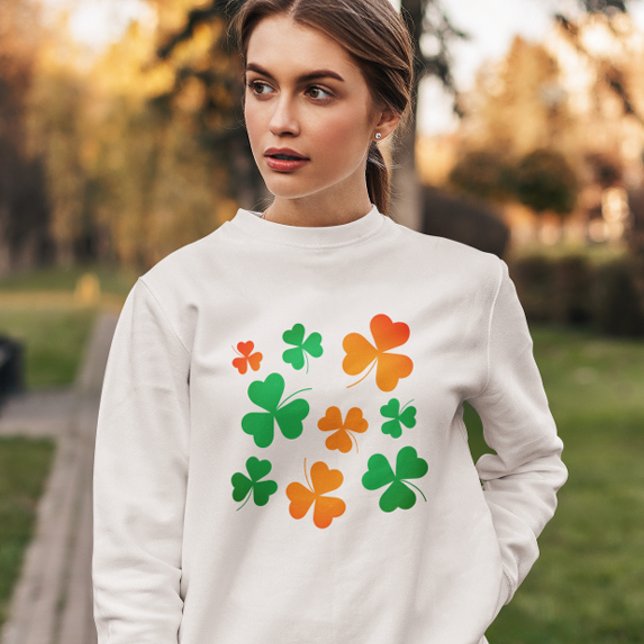 Grönt Orange Clove Shamrock Löv St patrick's day T Shirt (Skapare uppladdad)