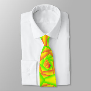 Grönt Orange Gult Ombre Abyss Abstrakt Art Slips