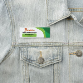 Grönt & Orange Lawncare Landscaping & Gräsmatta Se Namnbricka