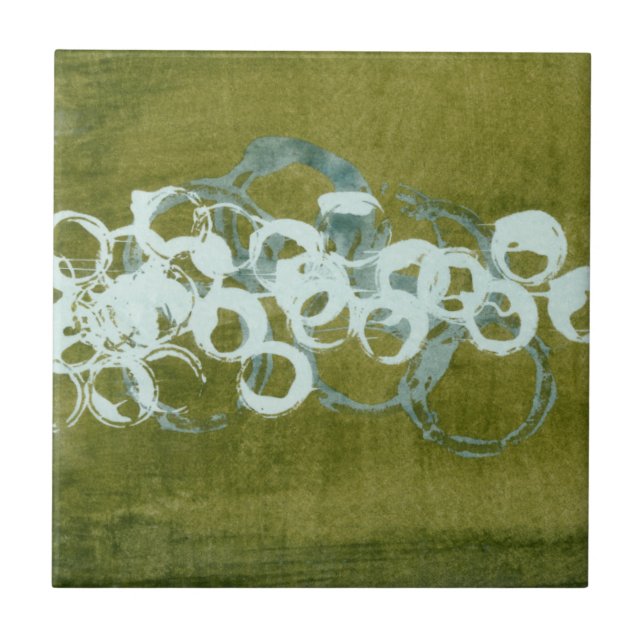 Grönt Orbs I Kakelplatta (Framsidan)