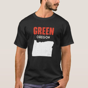 Grönt Oregon Förenta staterna, delstat Amerika, Tr T Shirt