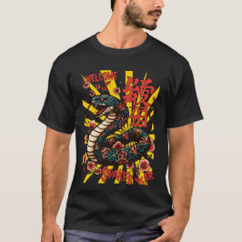 Grönt-orm-animerad stil-kinesisk nyår t shirt