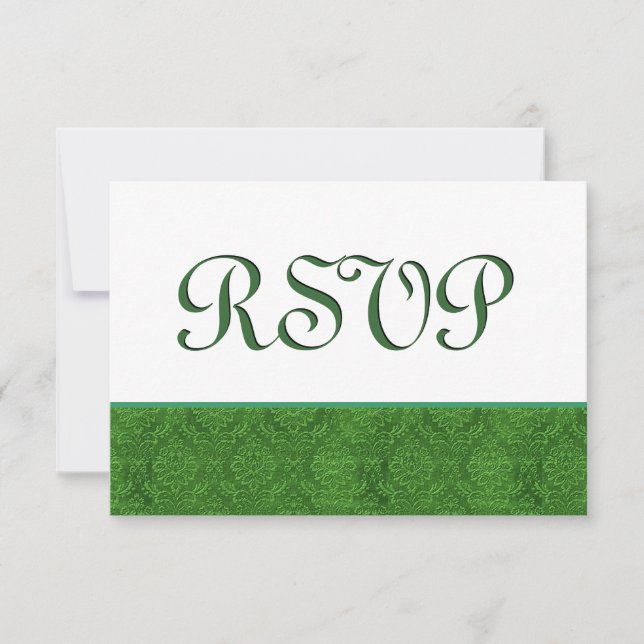 Grönt OSA Damask Wedding C103 (Framsida)
