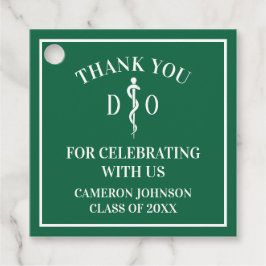 Grönt Osteopatisk Studentfest i läkarskola Gåvor Etiketter