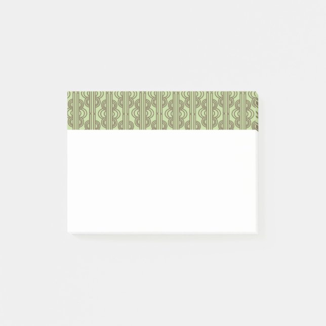 Grönt Oval-kedjor Post-it Block (Framsida)