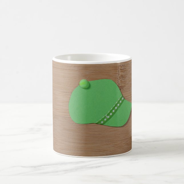 Grönt på bambu kaffemugg (Center)