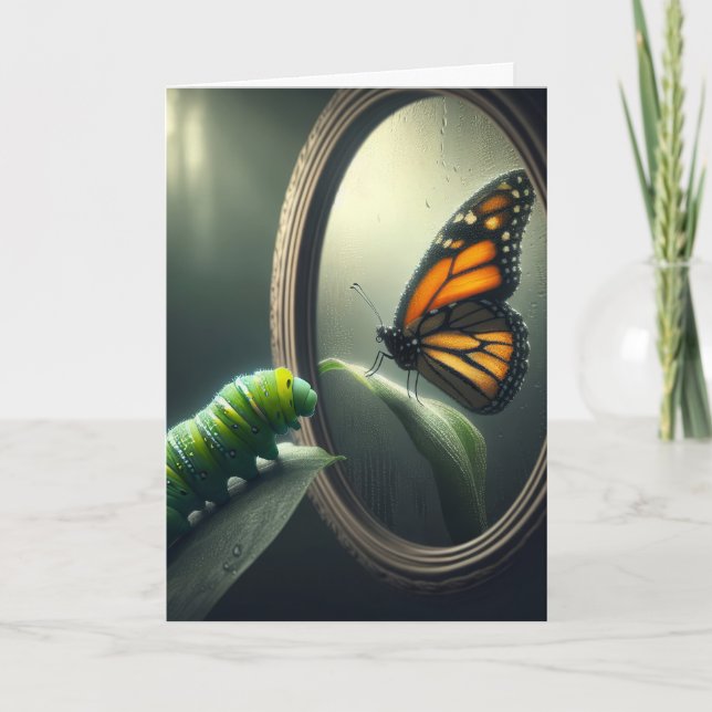 Grönt på födelsedagen kort (Framsida)