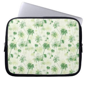 Grönt palmträdmönster laptop sleeve