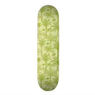 Grönt palmträdmönster mini skateboard bräda 18,7 cm