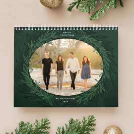 Grönt Pandemin Fotojulgåva Kalender