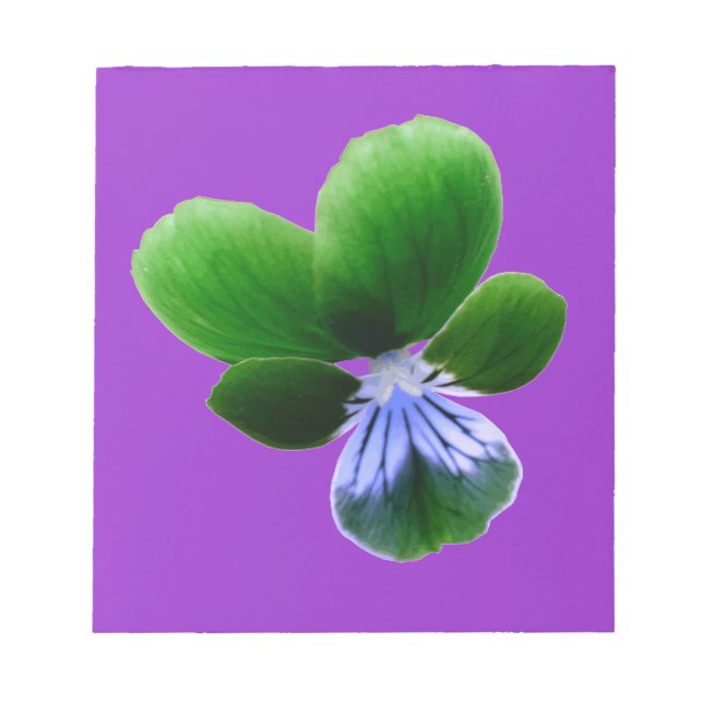 Grönt Pansy Anteckningsblock (Framsida)