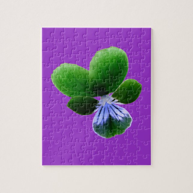 Grönt Pansy Puzzle Pussel (Vertikal)