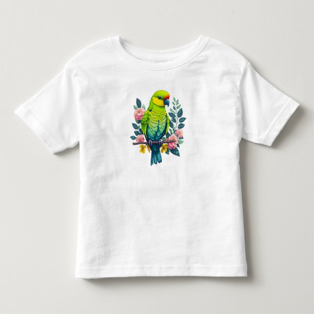 grönt papegoja t shirt (Framsida)