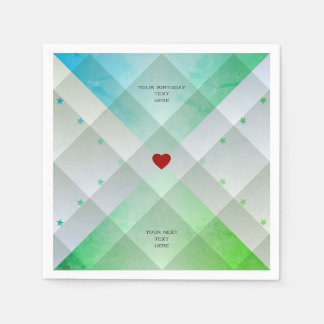 Grönt Pappersservett