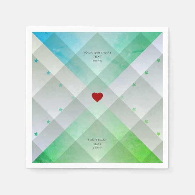 Grönt Pappersservett (Framsidan)