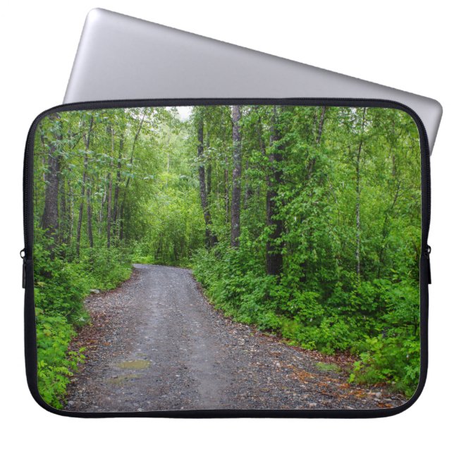 Grönt Paradise Laptop Sleeve (Framsidan)