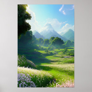 Grönt Paradise Poster