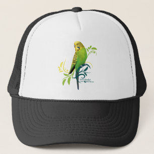 Grönt Parakeet Keps