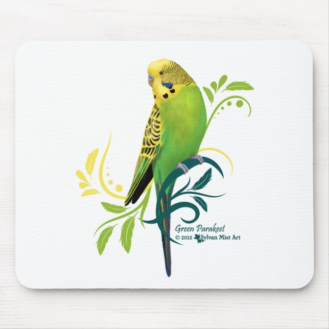 Grönt Parakeet Musmatta (Framsidan)