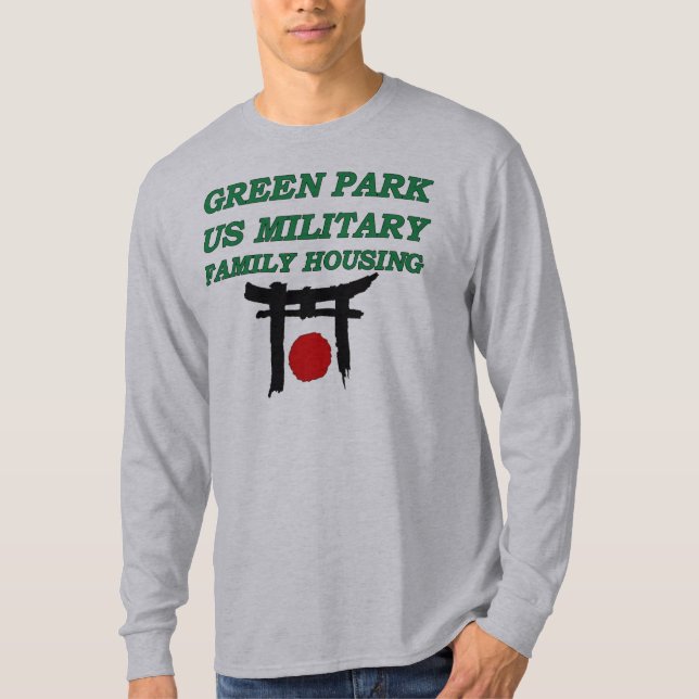 Grönt parkerar Japan T Shirt (Framsida)