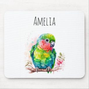 Grönt Parrot - Cute Baby Bird Musmatta