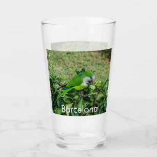 Grönt parrot glaskopp