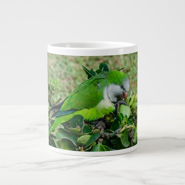 Grönt parrot jumbo mugg (Framsidan)