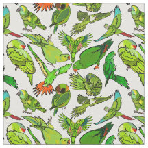 Grönt Parrot Mönster