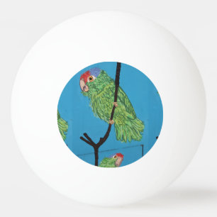 grönt parrot Pong boll