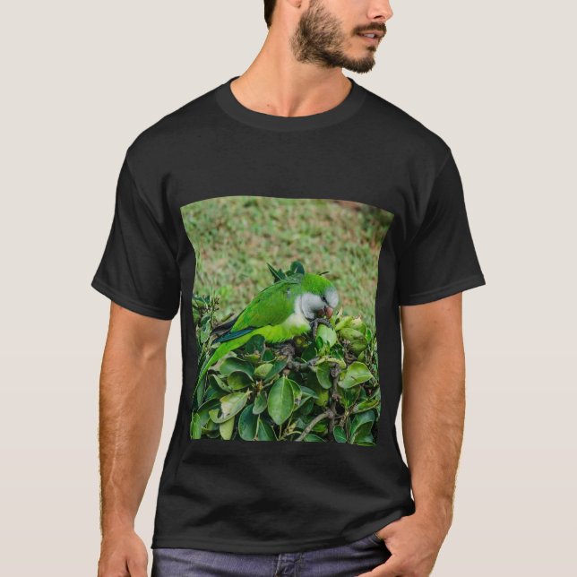 Grönt parrot t shirt (Framsida)
