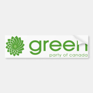 Grönt Party i Kanadas Logotyp Bildekal