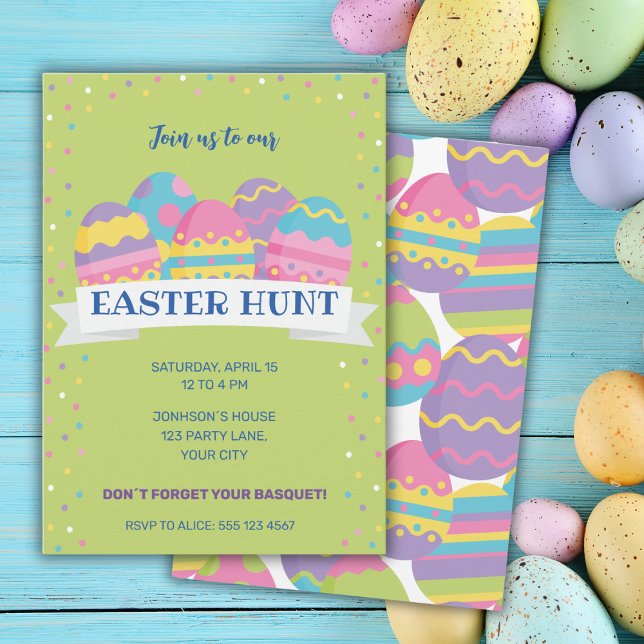 Grönt Påskägg HUNT INVIKTION Meddelande (Skapare uppladdad)