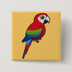 Grönt-påskyndad Macaw Knapp
