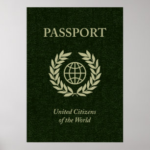 grönt pass poster