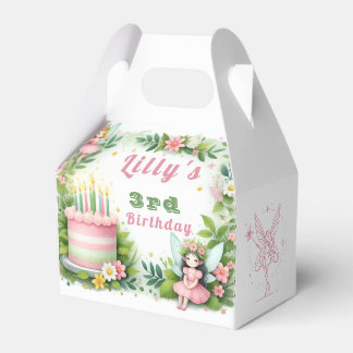 Grönt Pastel Fairy Birthday - Presentaskar