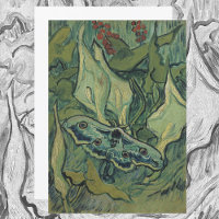 Grönt Peacock (Emperor) Moth av Vincent van Gogh