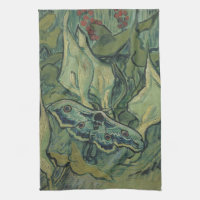 Grönt Peacock (Emperor) Moth av Vincent van Gogh