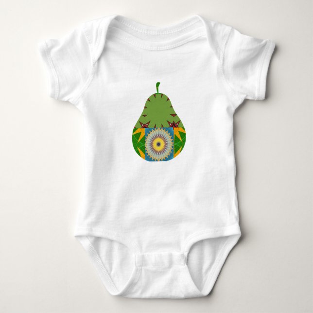 GRÖNT PEAR COLLAGE T SHIRT (Framsida)