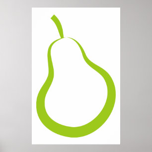 Grönt Pear Poster